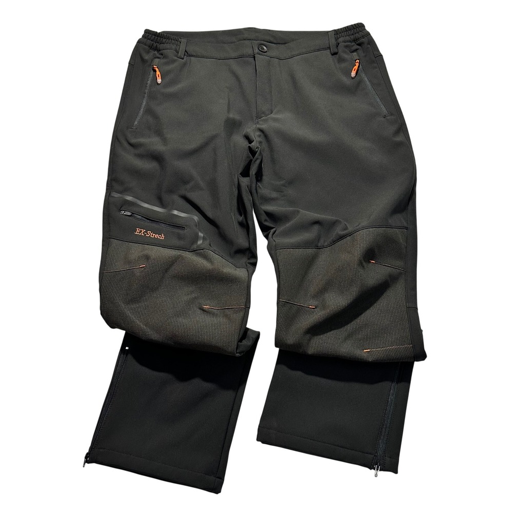 Postropaky EXStrech Womens Technical Hiking Pants Black Reinforce Knee XL‎ short